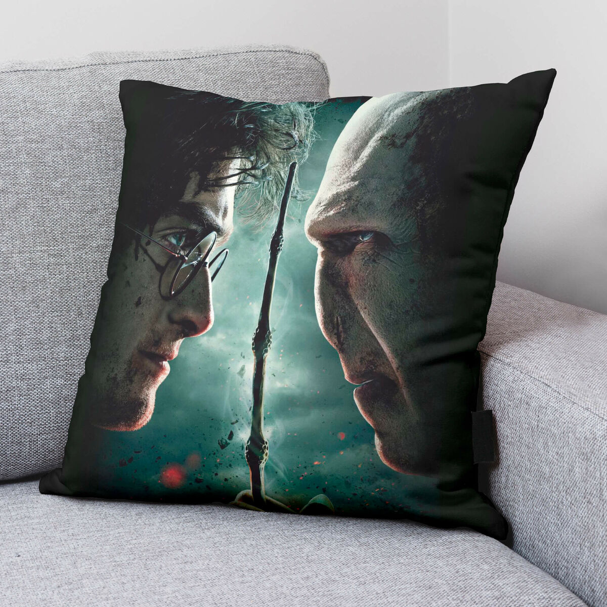 Cushion cover Harry Potter vs Voldemort Multicolour 50 x 50 cm-1