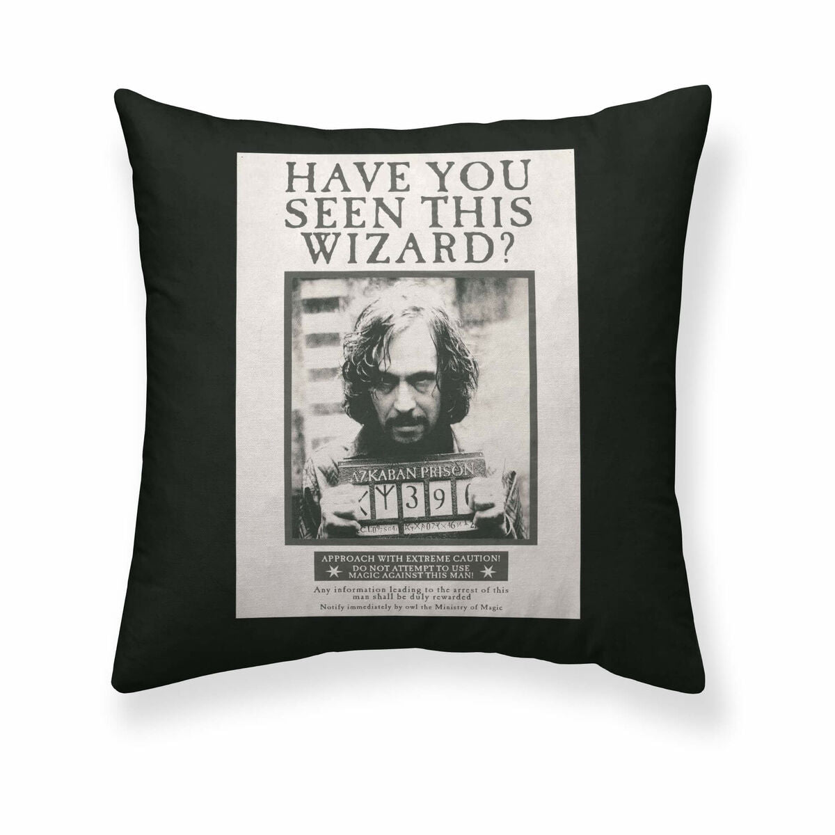 Cushion cover Harry Potter Sirius Black Black Multicolour 50 x 50 cm-0