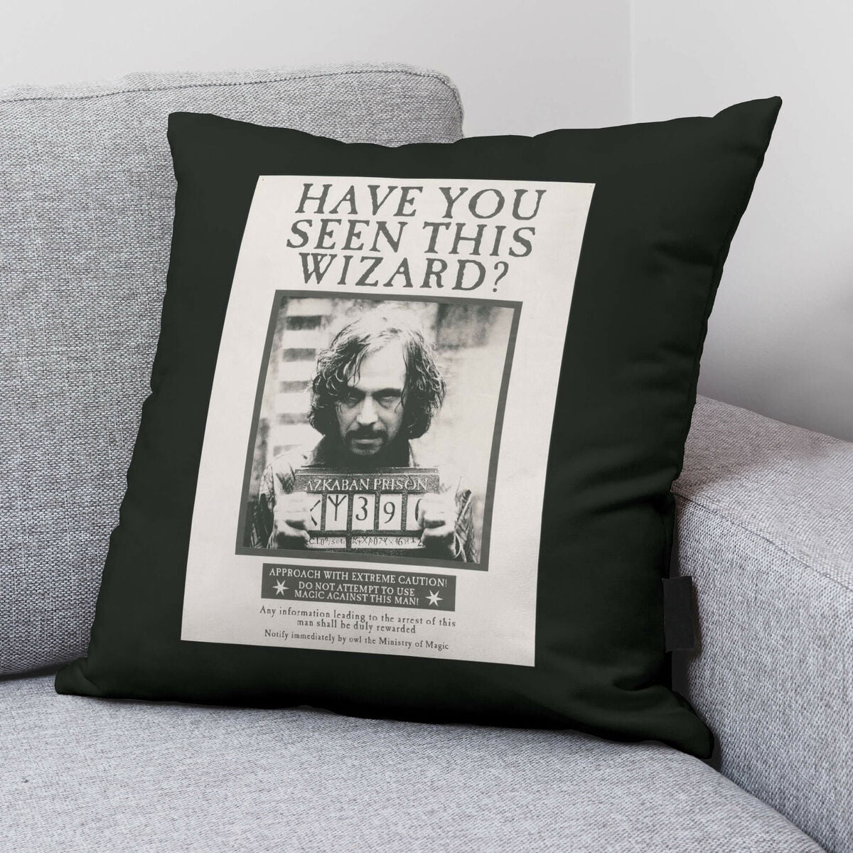 Cushion cover Harry Potter Sirius Black Black Multicolour 50 x 50 cm-1