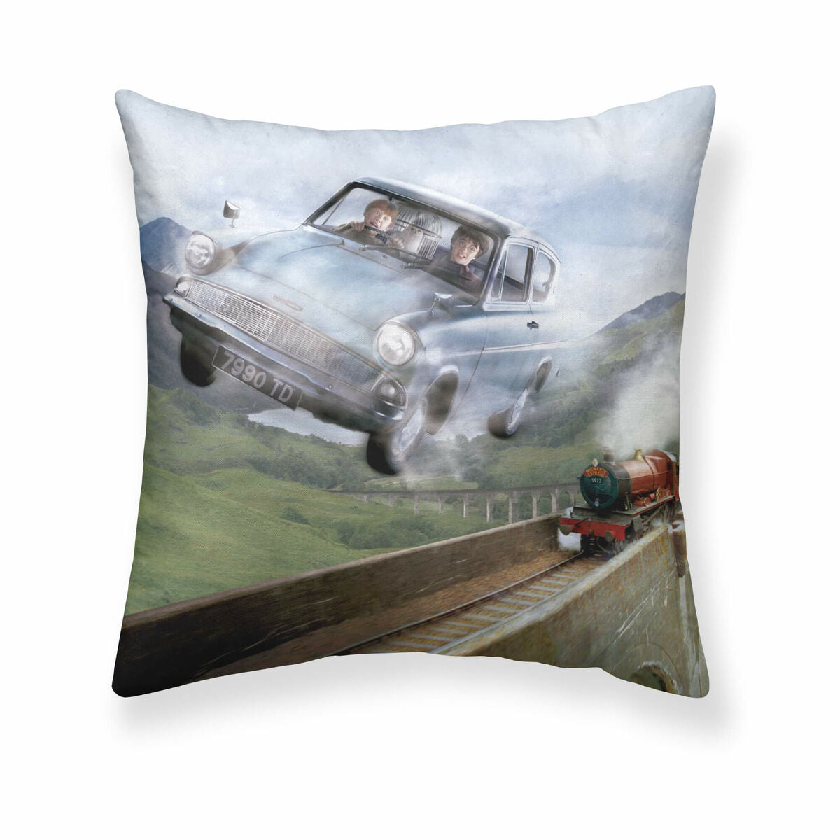 Cushion cover Harry Potter Weasley Car Multicolour 50 x 50 cm-0