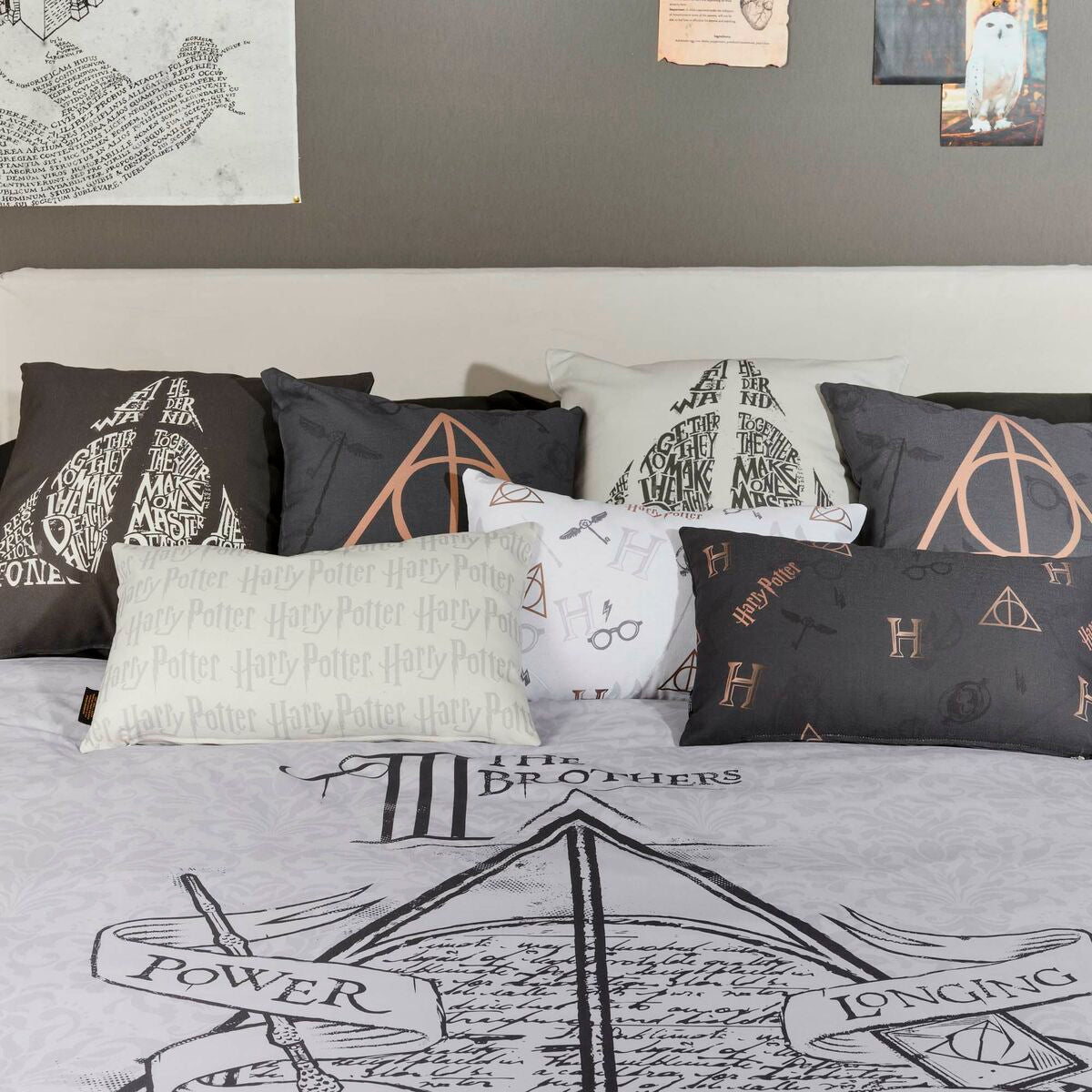 Nordic cover Harry Potter Deathly Hallows Legend Multicolour 175 Threads 155 x 220 cm Single-5