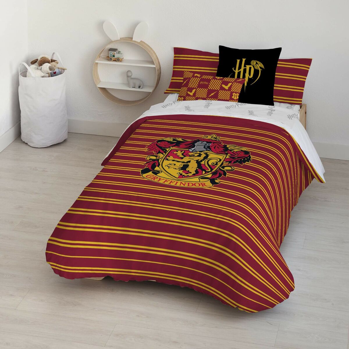 Nordic cover Harry Potter Gryffindor Shield Multicolour 175 Threads 220 x 220 cm Double-4