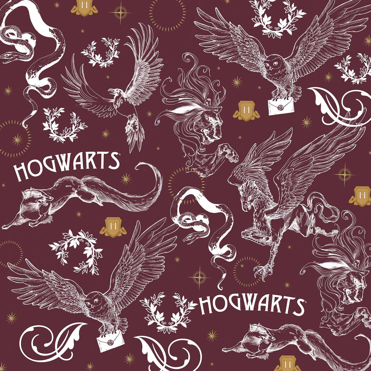 Nordic cover Harry Potter Creatures Multicolour 175 Threads 180 x 220 cm Single-1