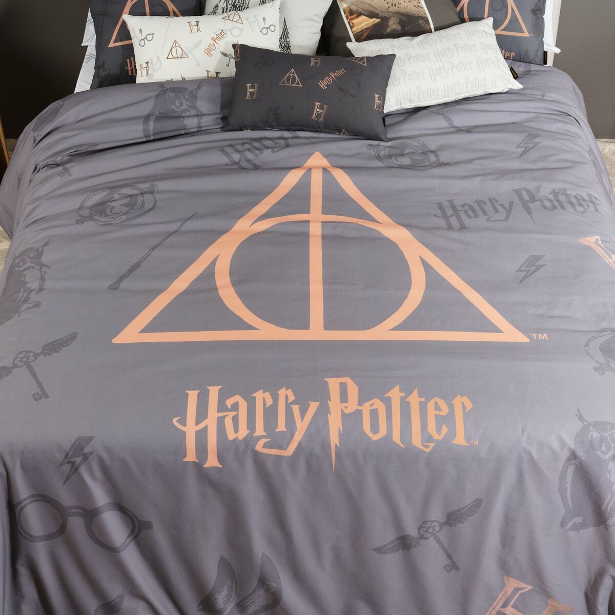 Nordic cover Harry Potter Deathly Hallows Multicolour 175 Threads 220 x 220 cm Double-2