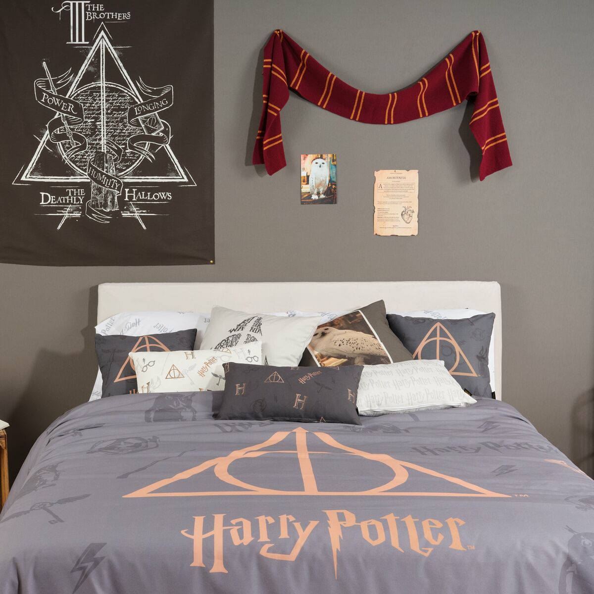 Nordic cover Harry Potter Deathly Hallows Multicolour 175 Threads 220 x 220 cm Double-1