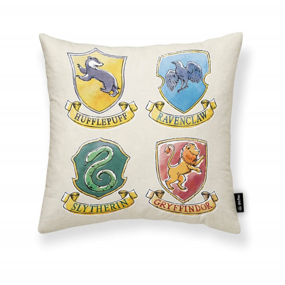 Cushion cover Harry Potter Magical White Multicolour 45 x 45 cm-0