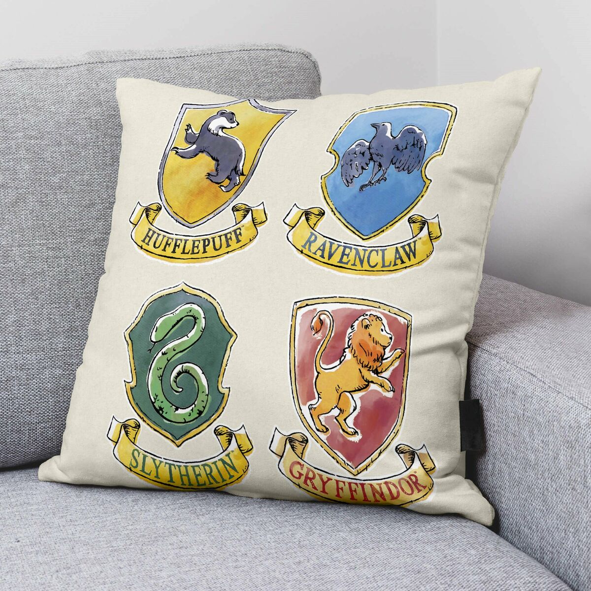 Cushion cover Harry Potter Magical White Multicolour 45 x 45 cm-1