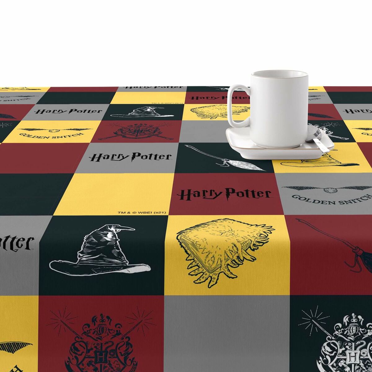 Stain-proof resined tablecloth Harry Potter Multicolour 250 x 150 cm-3