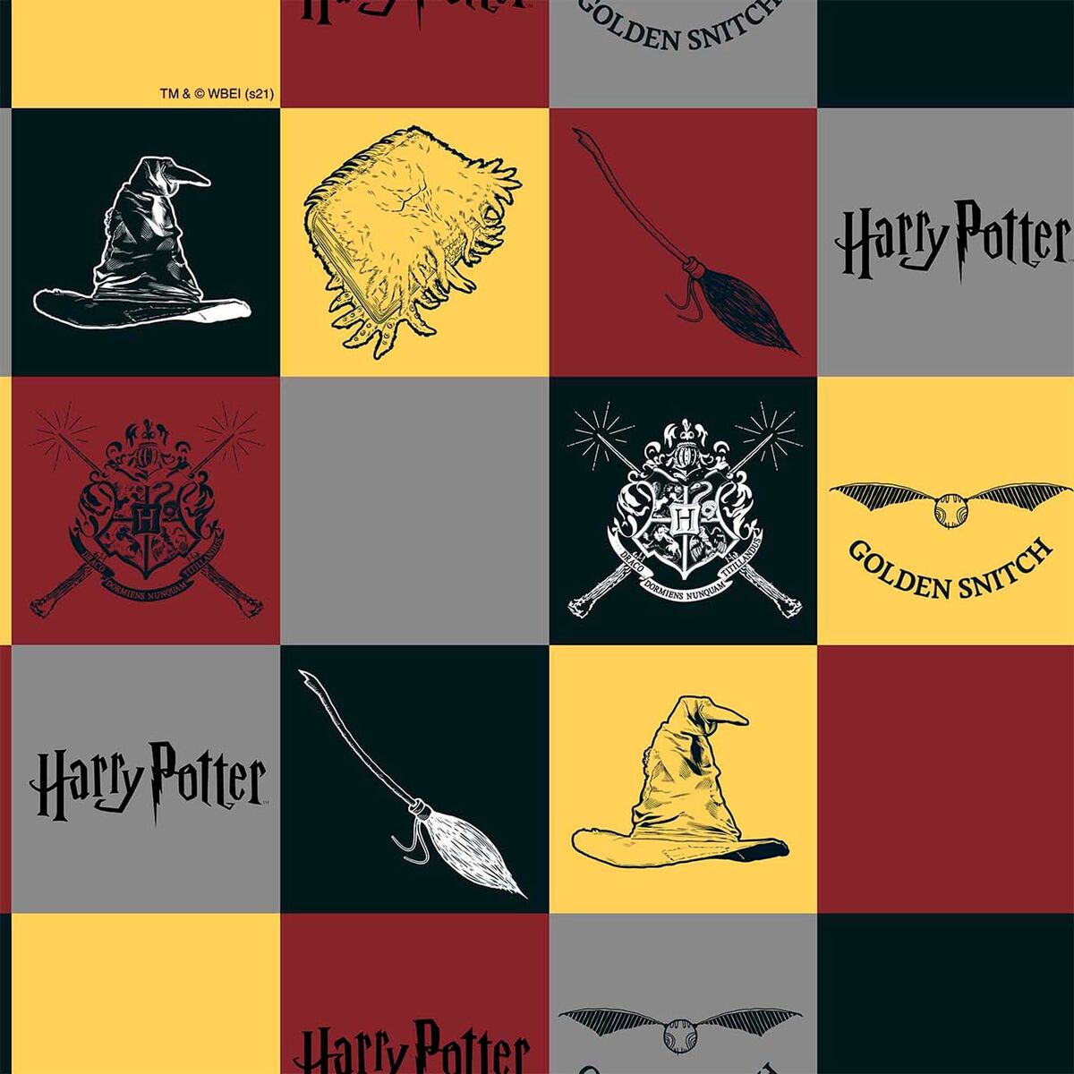 Stain-proof resined tablecloth Harry Potter Multicolour 250 x 150 cm-1