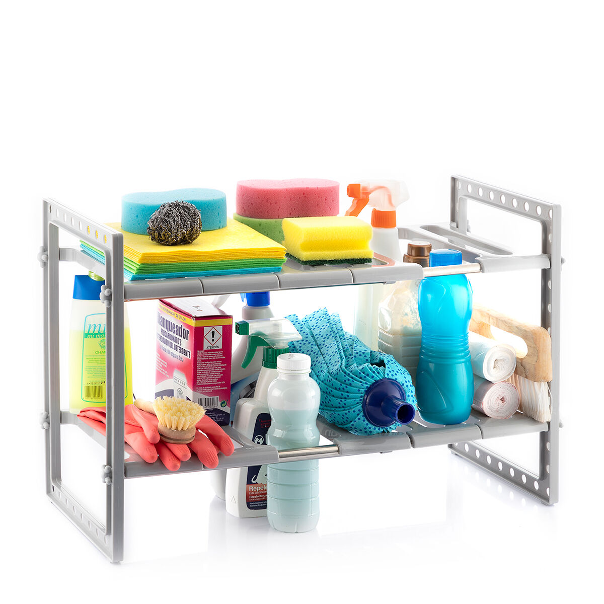 Extendable Under-Sink Shelf Unit Shibblek InnovaGoods 2 Shelves-3