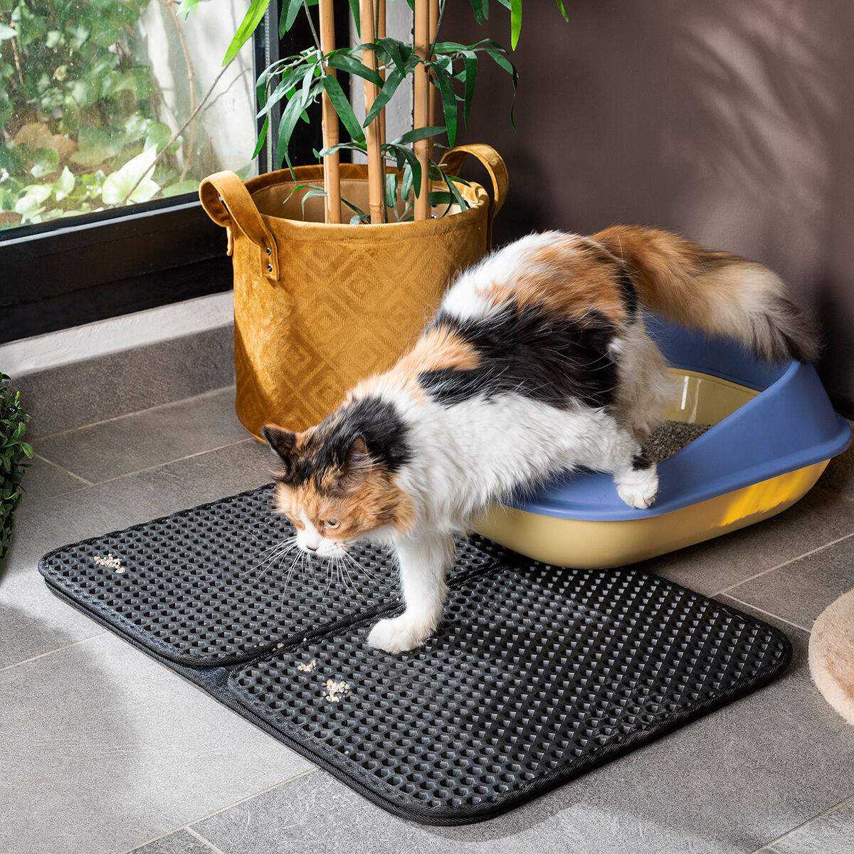 Cat Litter Tray Mat Clikatt InnovaGoods-0