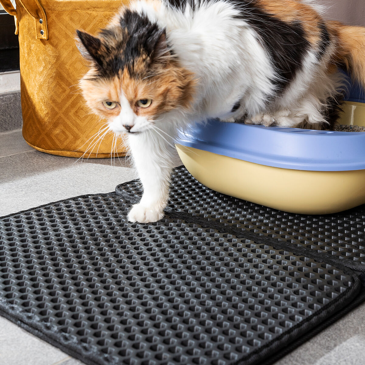 Cat Litter Tray Mat Clikatt InnovaGoods-10