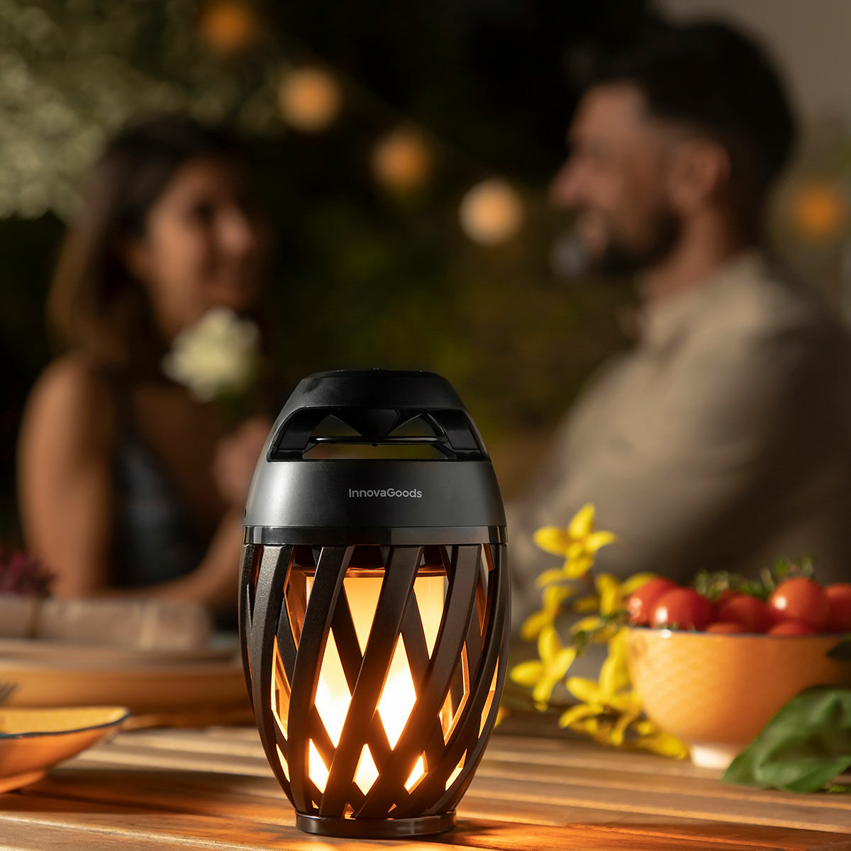 Wireless Speaker with Flame Effect LED Spekkle InnovaGoods-14