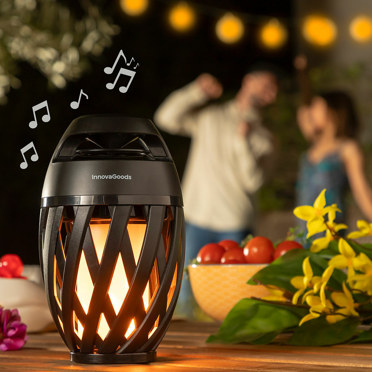 Wireless Speaker with Flame Effect LED Spekkle InnovaGoods-9