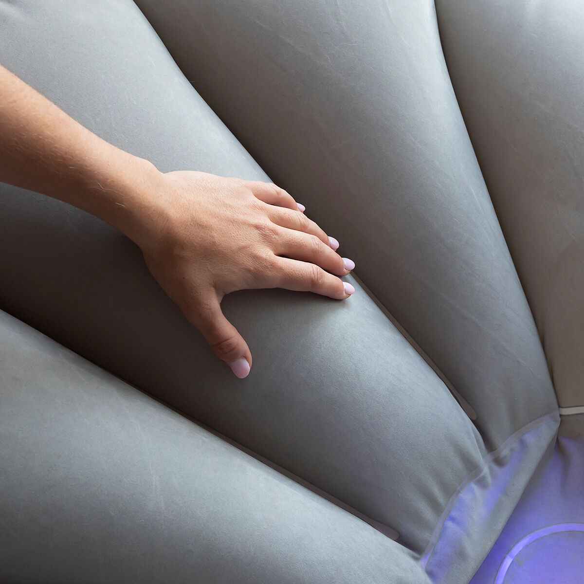 Inflatable Armchair with Multicoloured LED and Remote Control Chight InnovaGoods-9