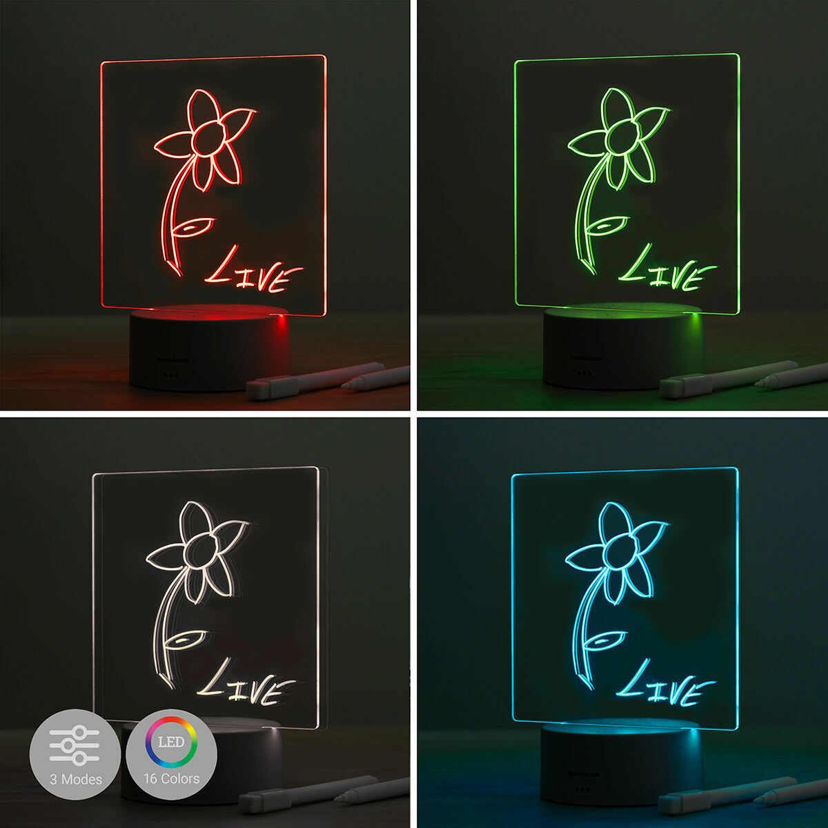 LED Note and Message Board Lemo InnovaGoods-7