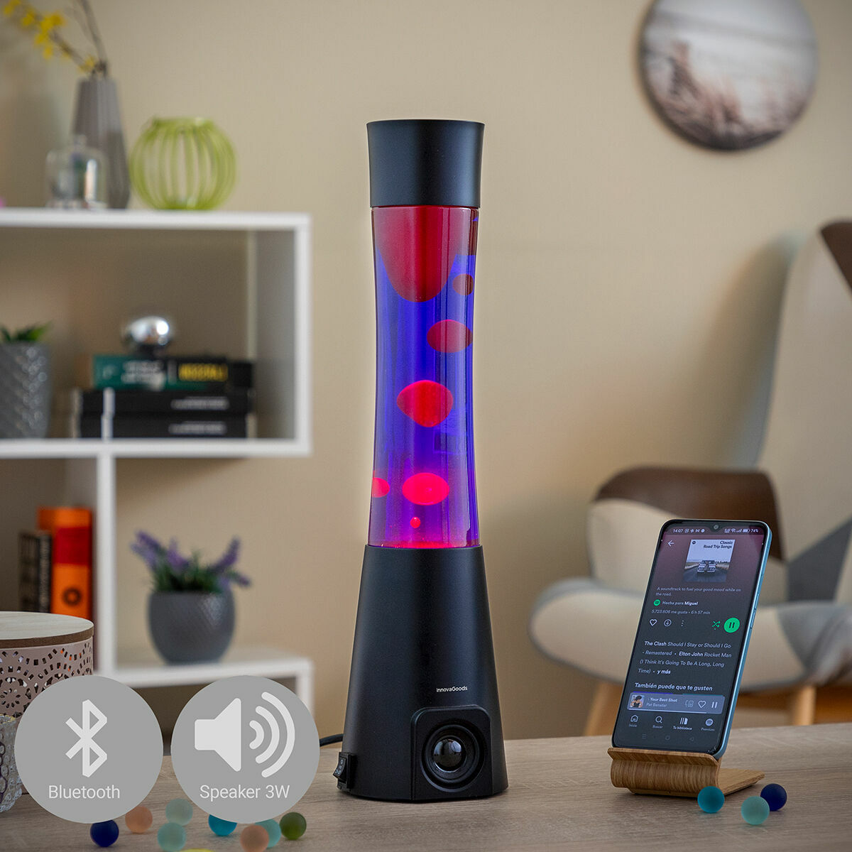 Lava Lamp with Speaker Maglamp InnovaGoods-0