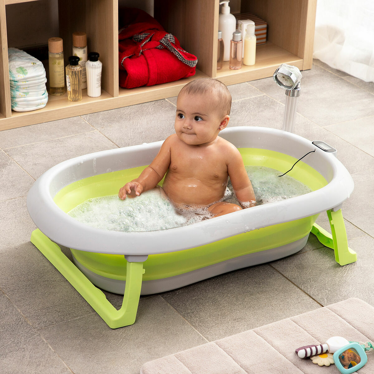 Evolutionary Folding Baby Bathtub Fovibath InnovaGoods-0