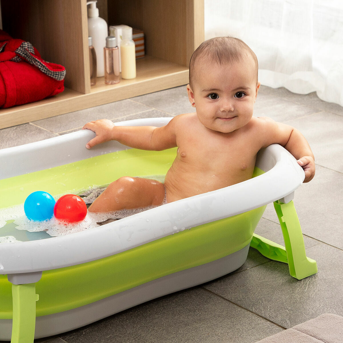 Evolutionary Folding Baby Bathtub Fovibath InnovaGoods-10