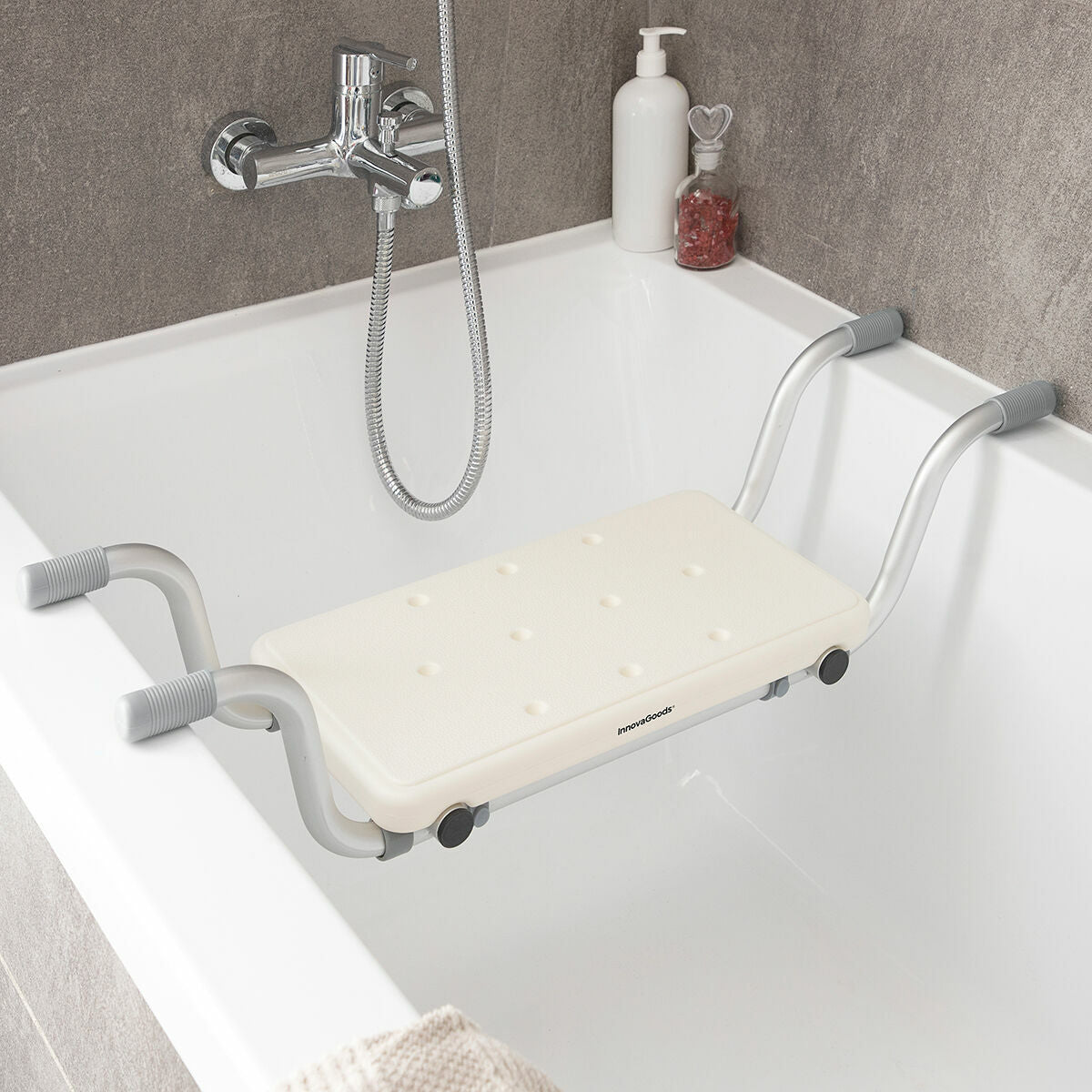 2-in-1 Non-slip Bathtub Seat Seburett InnovaGoods-0