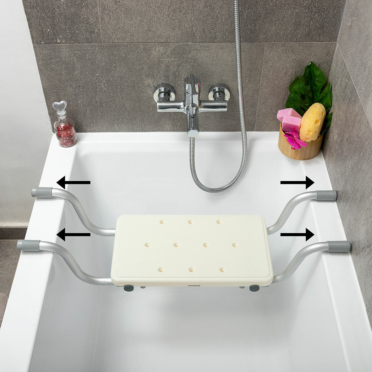 2-in-1 Non-slip Bathtub Seat Seburett InnovaGoods-7