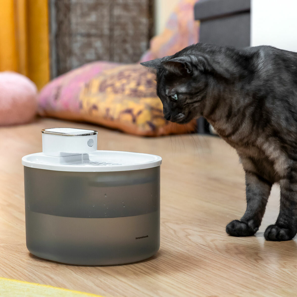 Rechargeable Cat Water Fountain with Sensor Refopet InnovaGoods-0