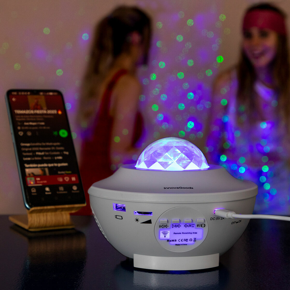 LED Star Projector with Speaker Sedlay InnovaGoods-0