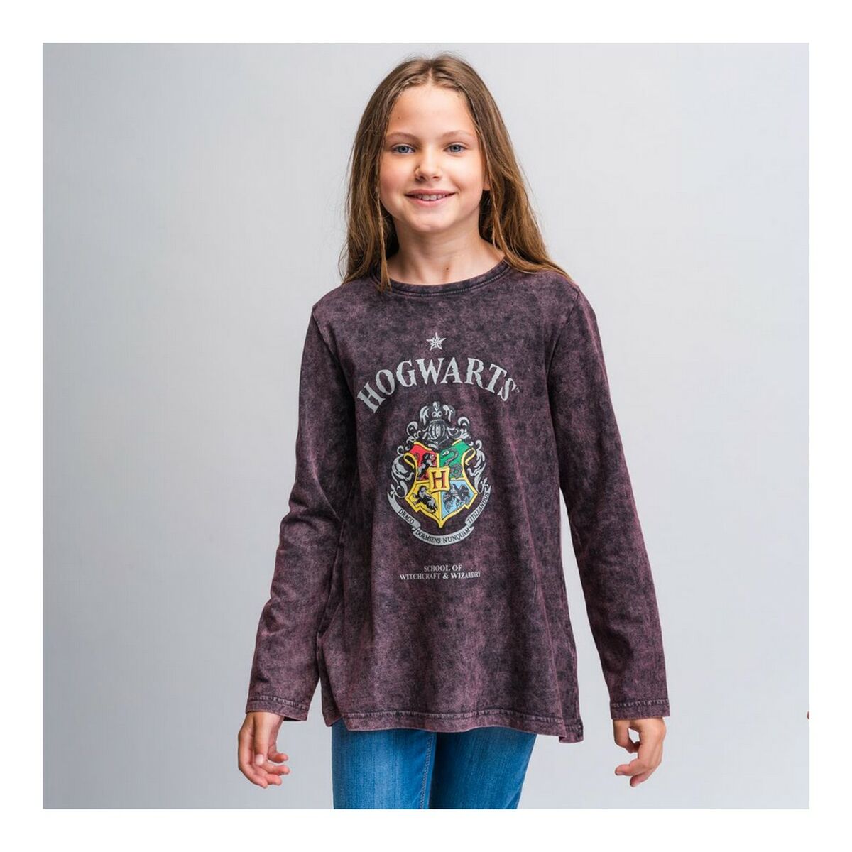 Children’s Long Sleeve T-Shirt Harry Potter Grey Dark grey-4