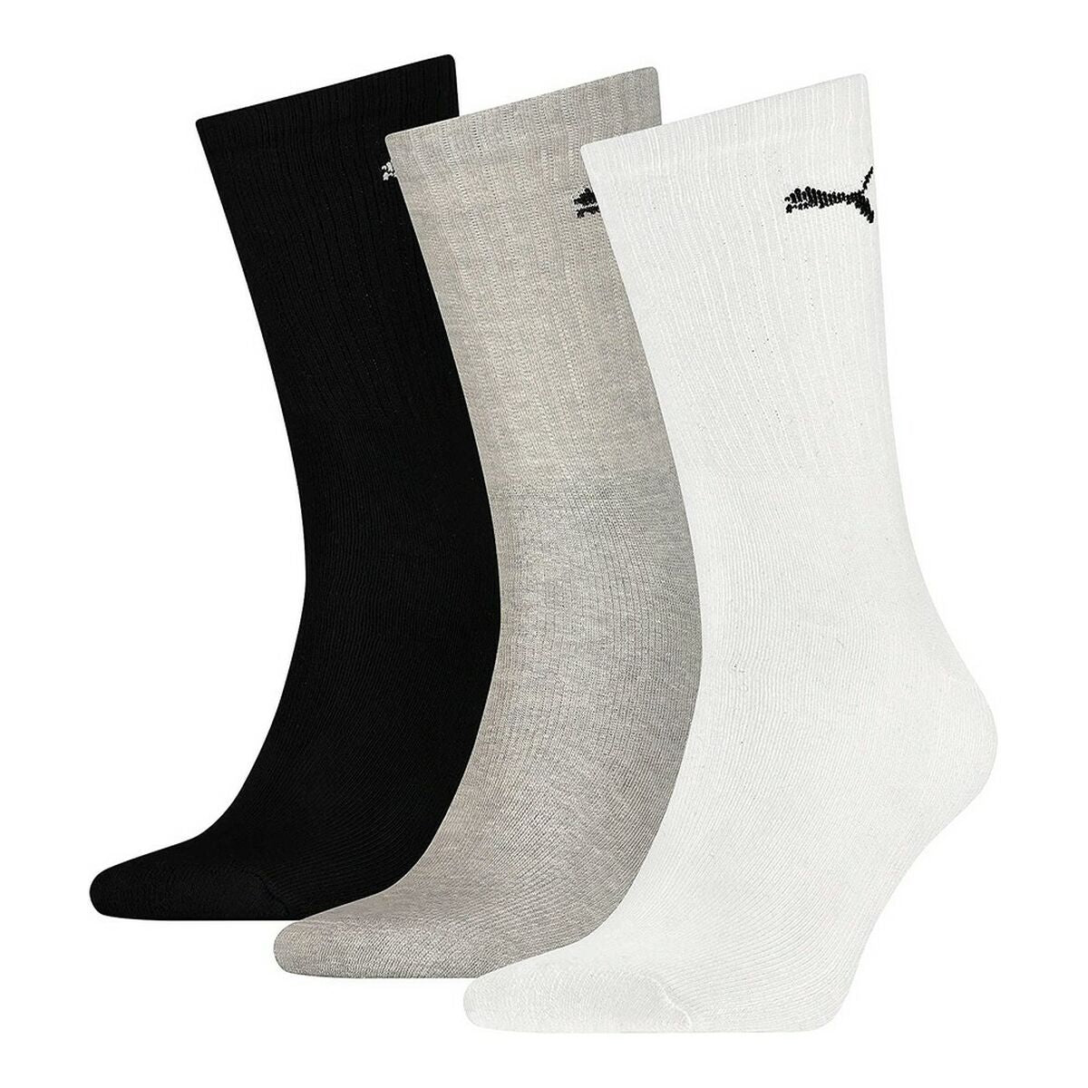 Sports Socks Puma White cotton and polyester (3 pcs)-0