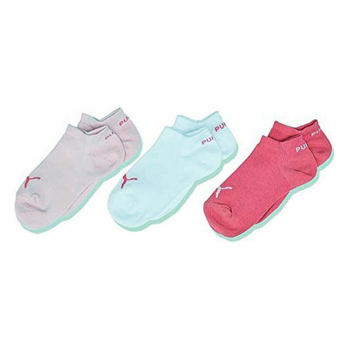 Ankle Sports Socks Puma Kids Quarter CDT 3 pairs-4