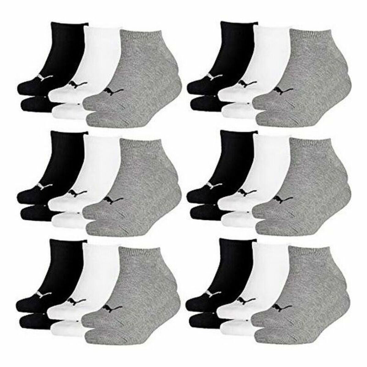 Ankle Sports Socks Puma Kids Quarter CDT 3 pairs-2