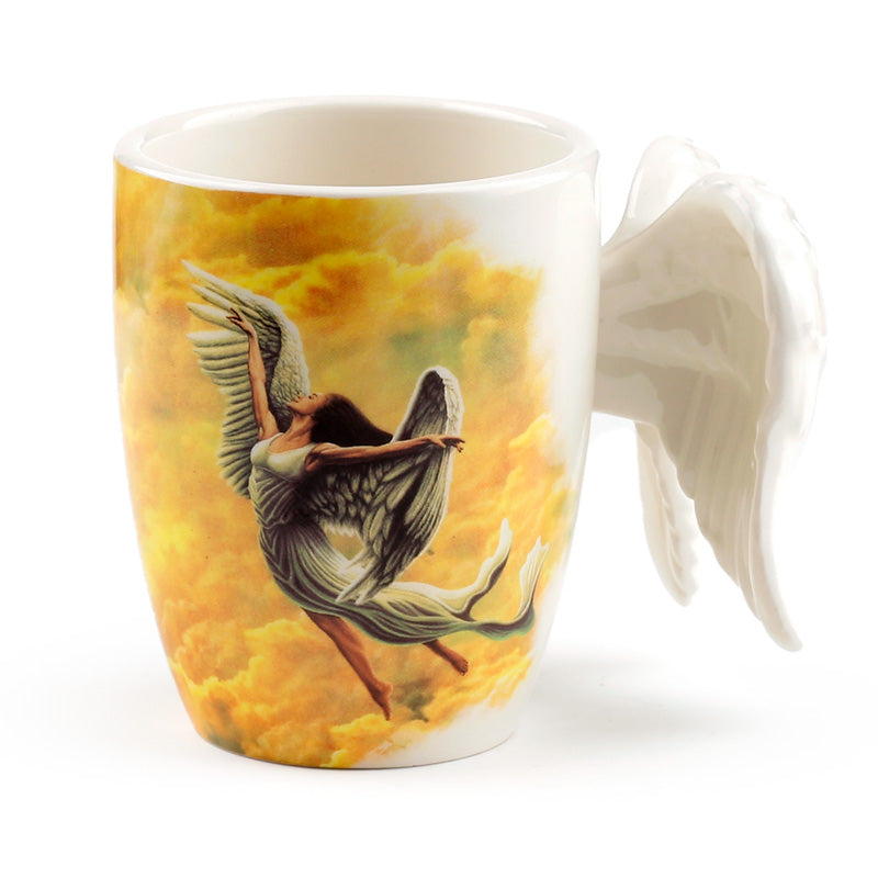 Novelty Ceramic Angel Wings Mug with Decal ANG156-0