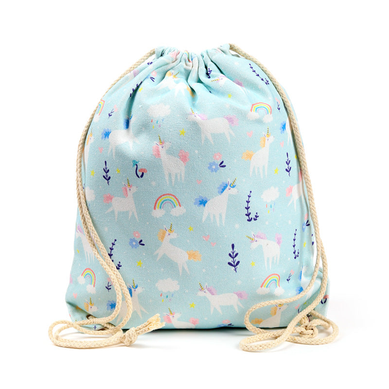 Handy Drawstring Canvas Bag - Unicorn Magic BAG215-0