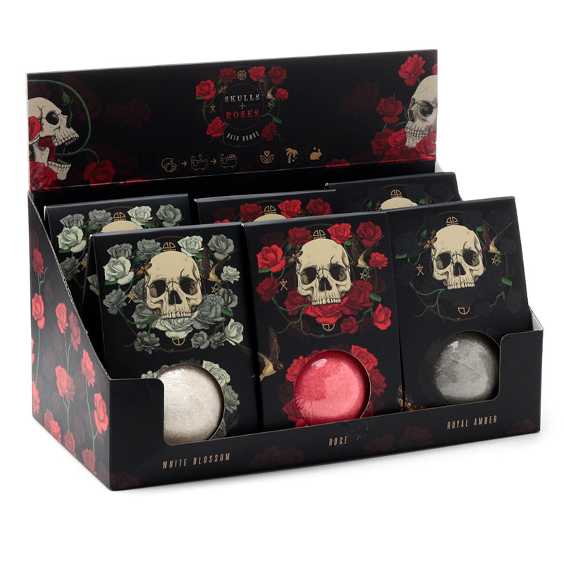 Handmade Bath Bomb in Gift Box - Skulls and Roses BATH73-0