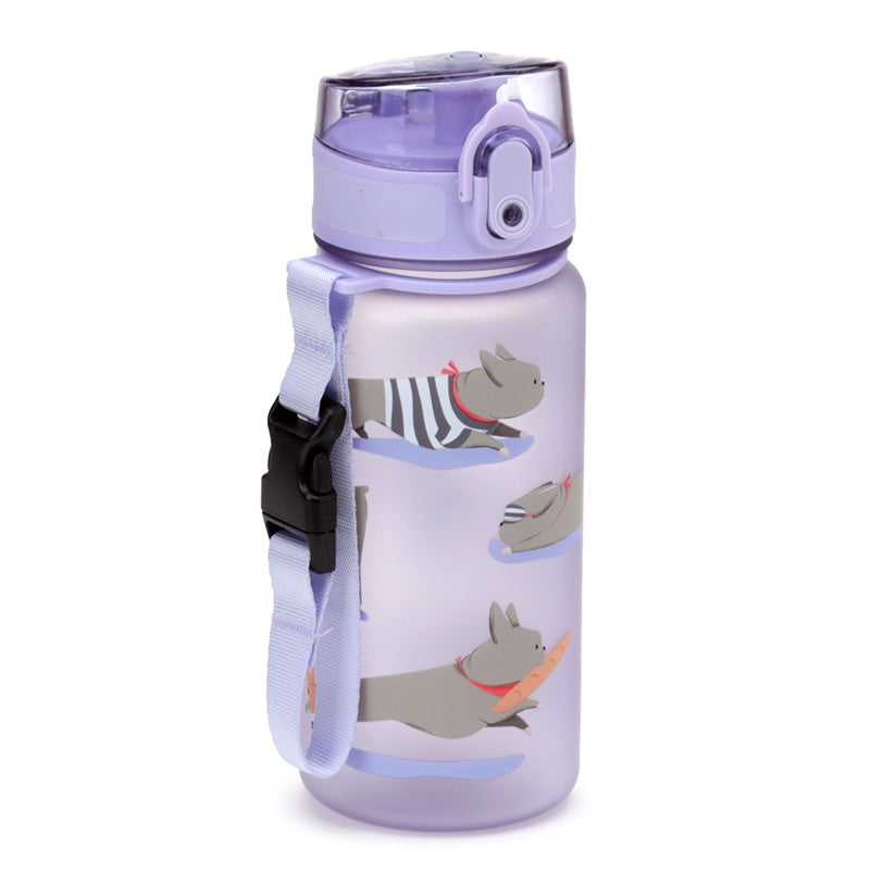 350ml Shatterproof Pop Top Children's Water Bottle - Bertrand the French Bulldog BOT213-0