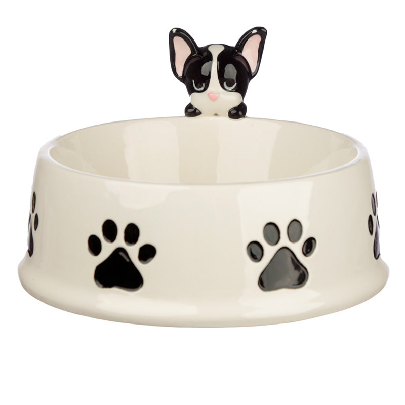 French Bulldog Dog Squad Ceramic Pet Food Bowl BOWL13-0