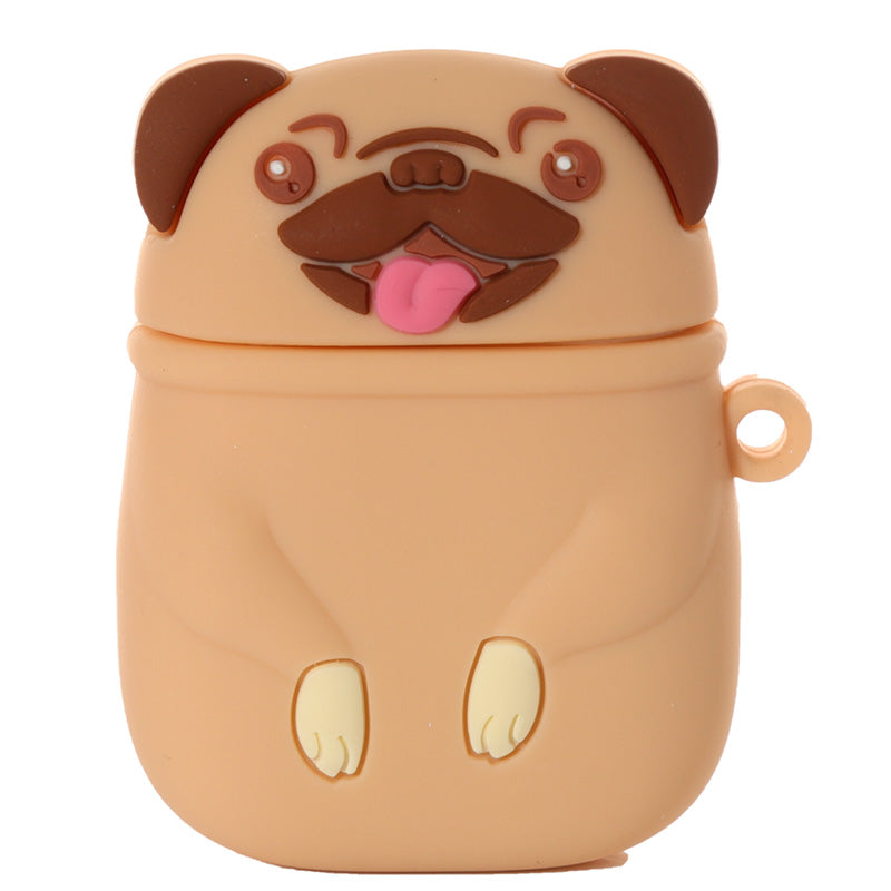 Wireless Earphone Silicone Case Cover - Mopps Pug (Cover Only) CASE72-0