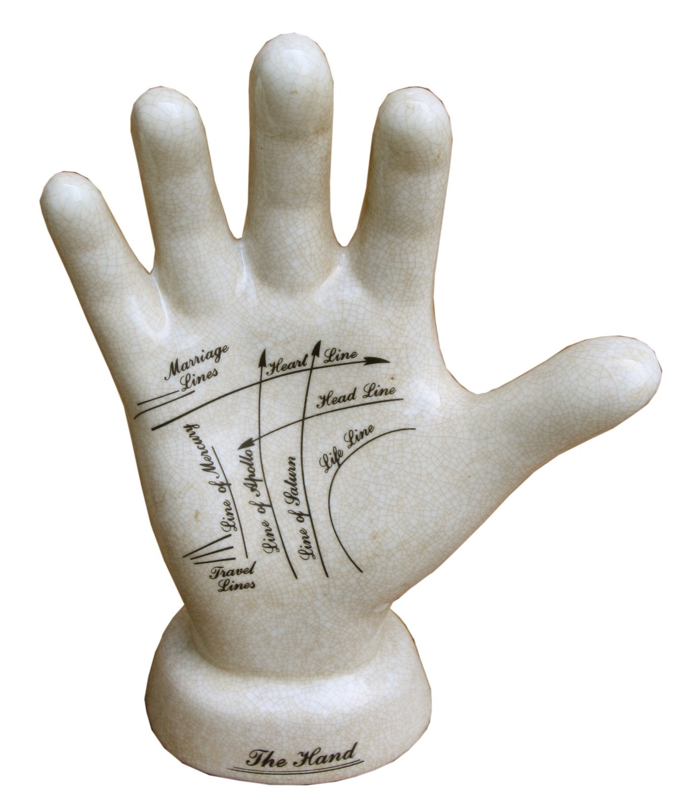 Ceramic Palmistry Hand 24cm-0