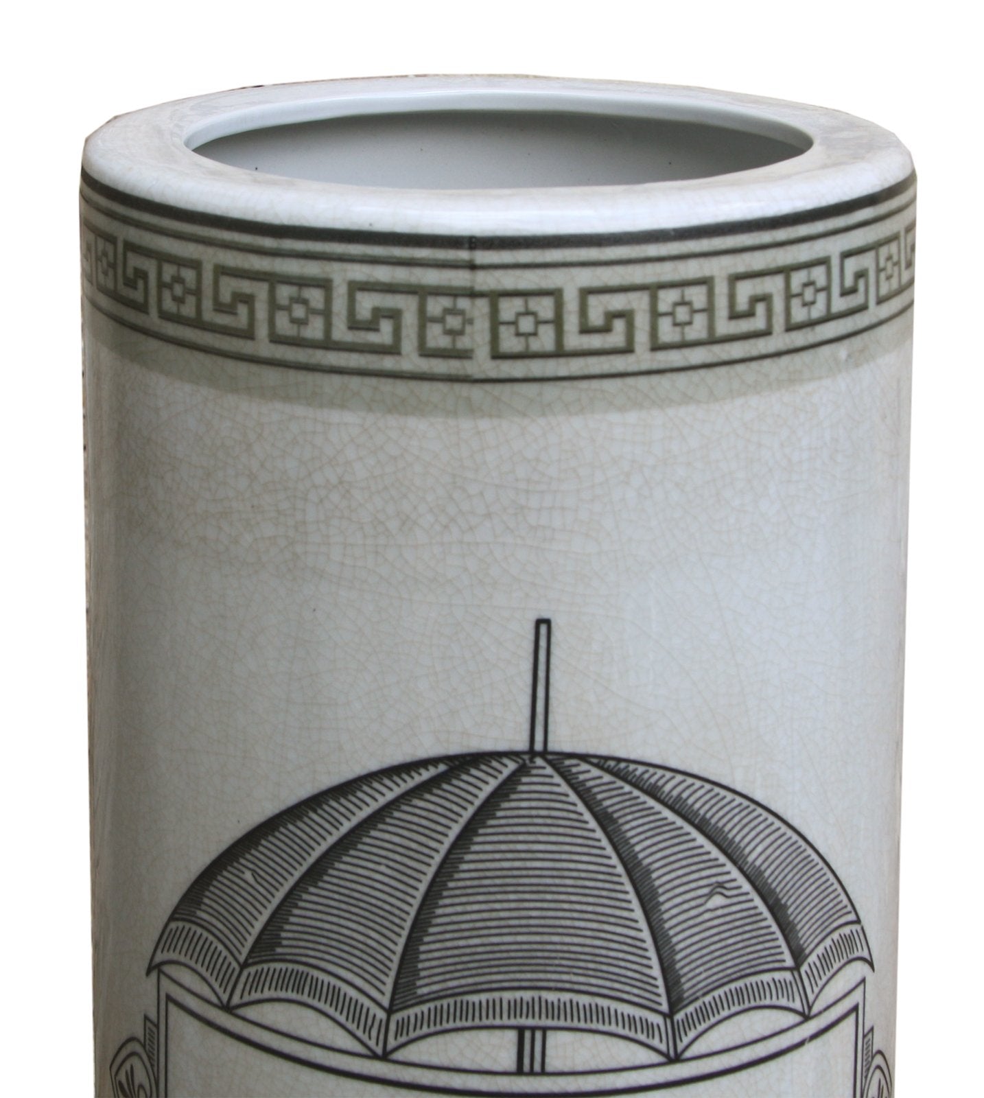 Ceramic Umbrella Stand, Monochrome Umbrella Print-2