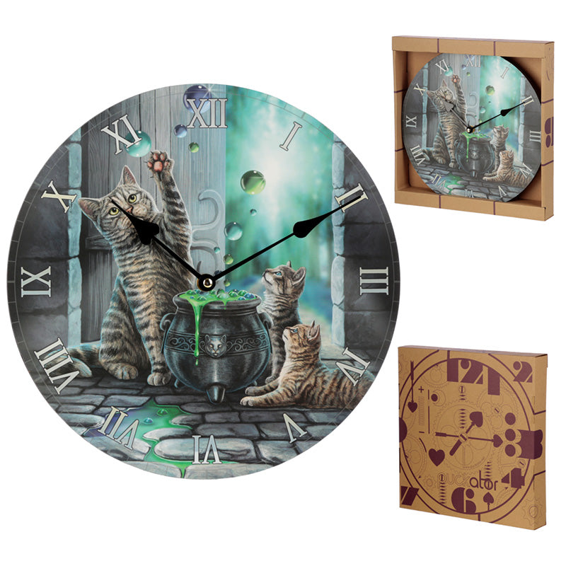 Decorative Cat Hubble Bubble Lisa Parker Wall Clock CKP129-0