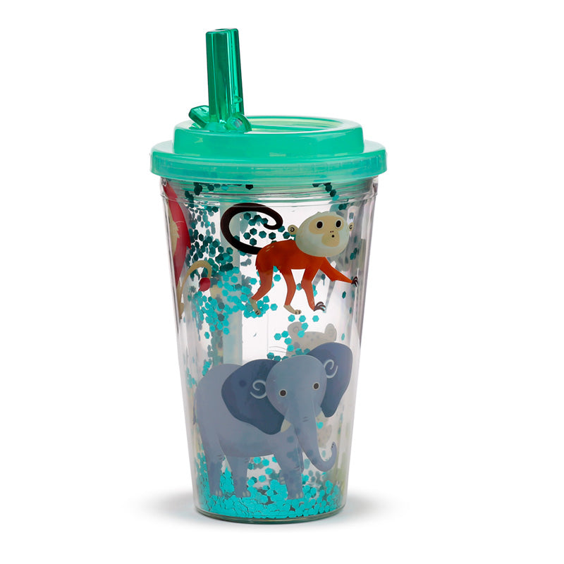 Zooniverse Shatter Resistant Double Walled Cup with Lid and Straw CUP80-0