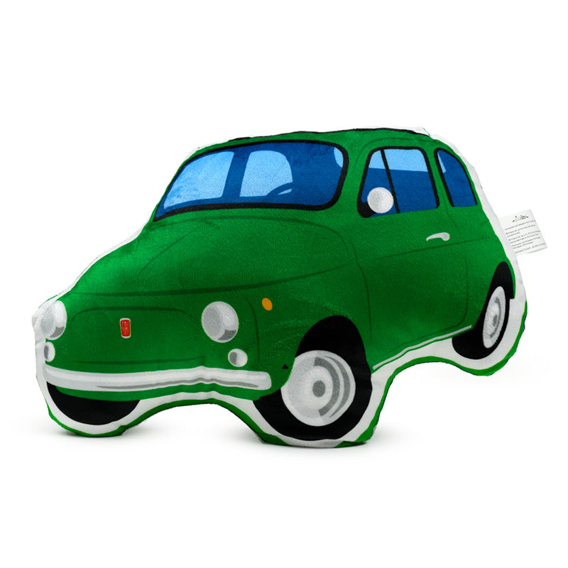 Plush Shaped Cushion - Green Fiat 500 CUSH360-0