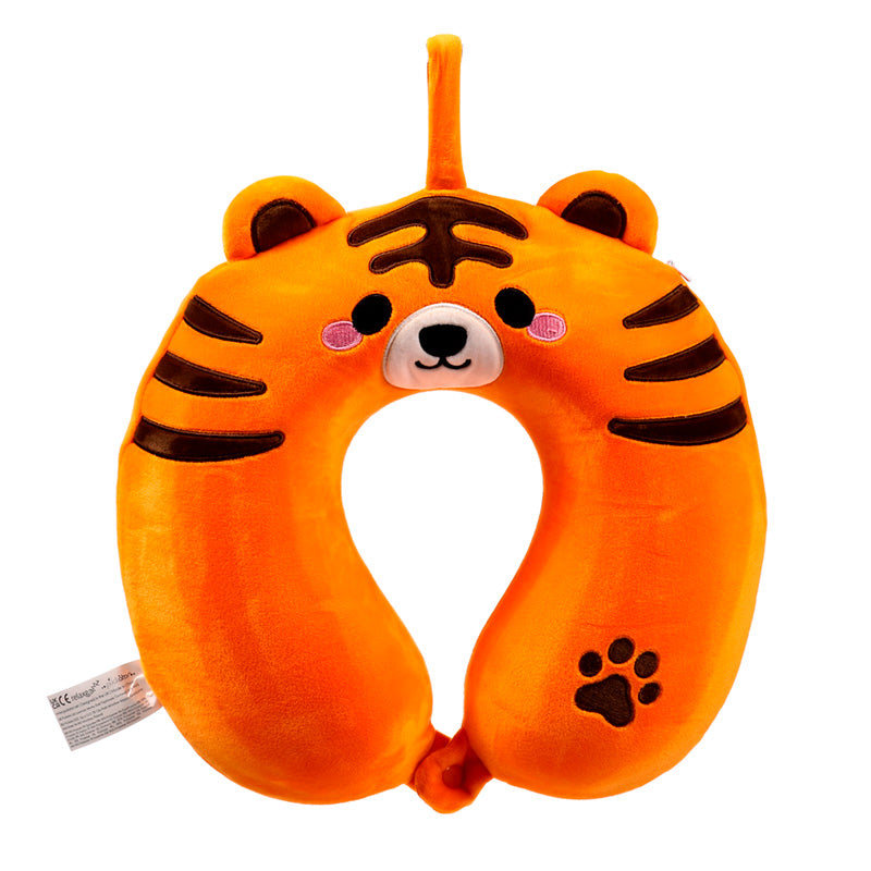 Relaxeazzz Plush Memory Foam Travel Pillow - Alfie the Tiger Adoramals CUSH364-0