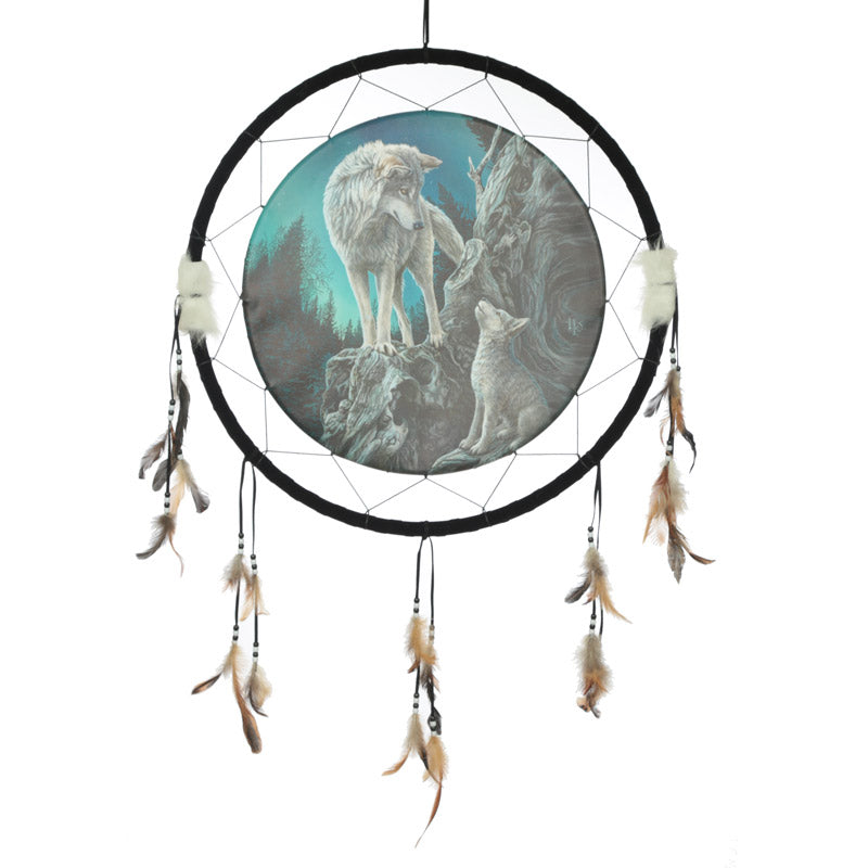 Dreamcatcher (Large) - Lisa Parker Guidance Wolf DCPA04X-0