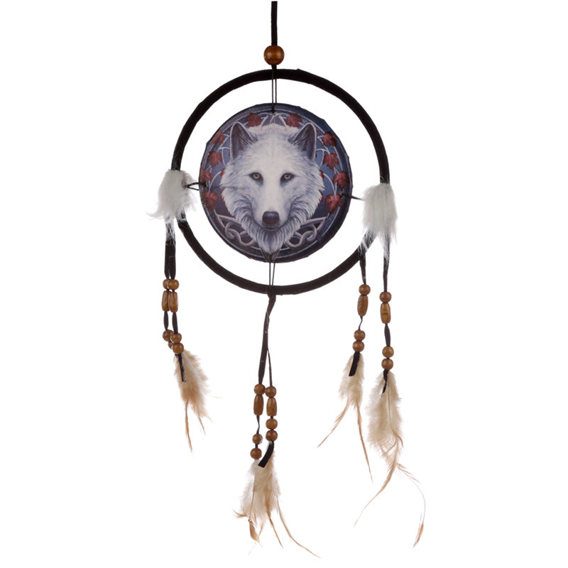 Dreamcatcher (Small) - Lisa Parker Guardian of the Fall Wolf DCPB06N-0