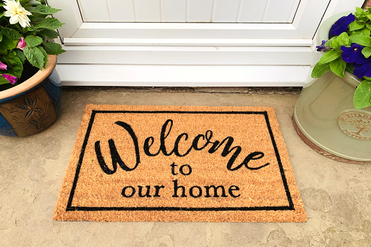 Coir Doormat with "Welcome To Our Home"-2