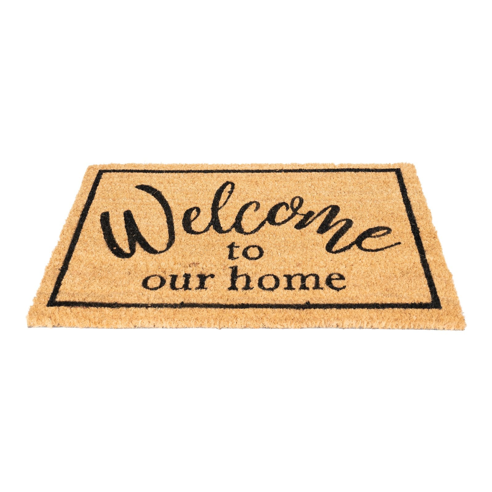 Coir Doormat with "Welcome To Our Home"-0