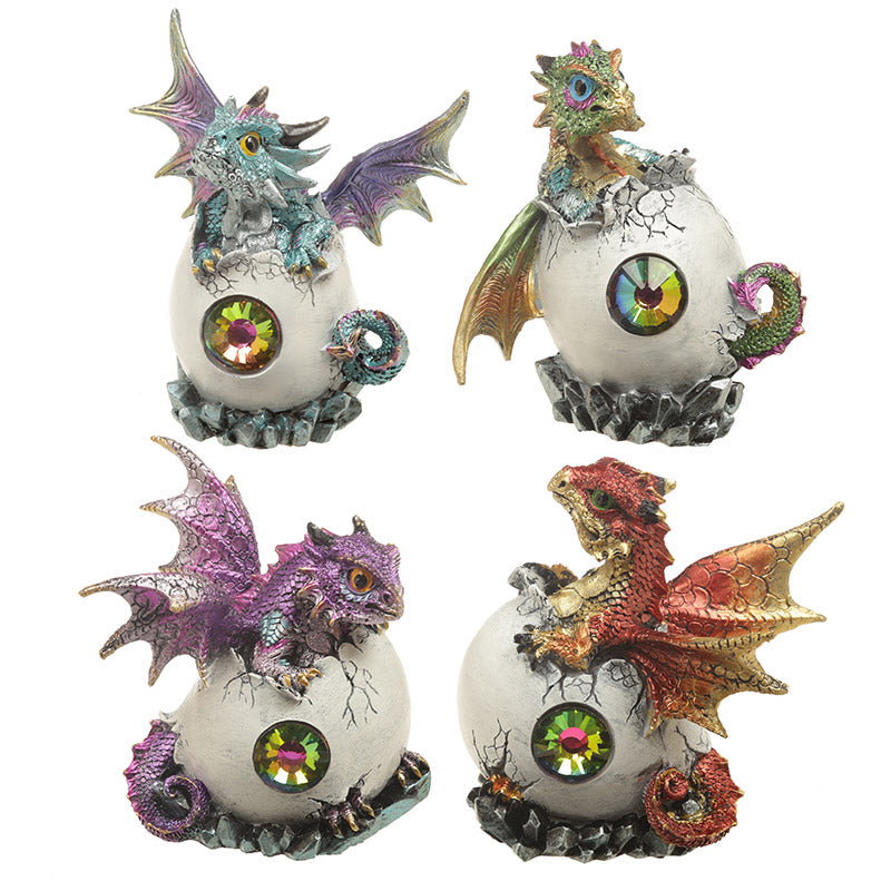 Crystal Birth Fantasy Nightmare Dragon Figurine DRG443-0