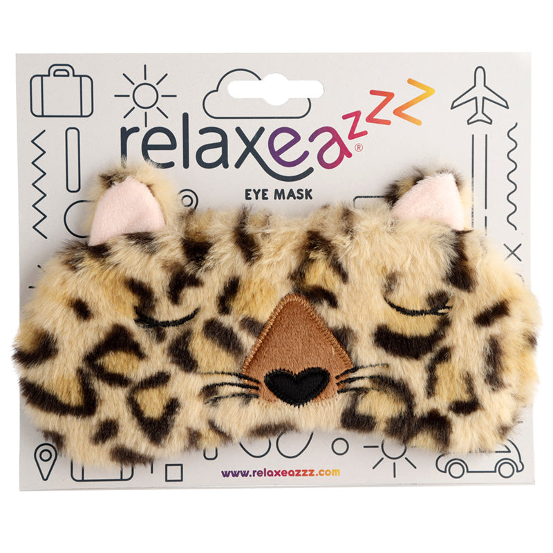 Fun Eye Mask - Plush Adoramals Leopard EPP35-0