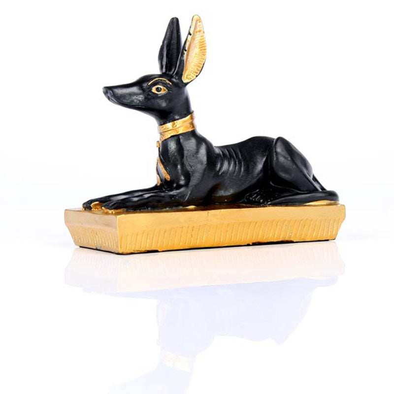 Gold and Black Egyptian Anubis Jackal Figurine ESP01-0